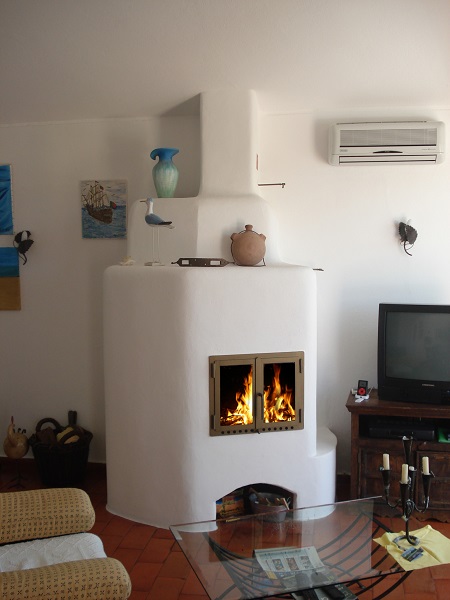 Grundofen verputzt, einfach und schoen